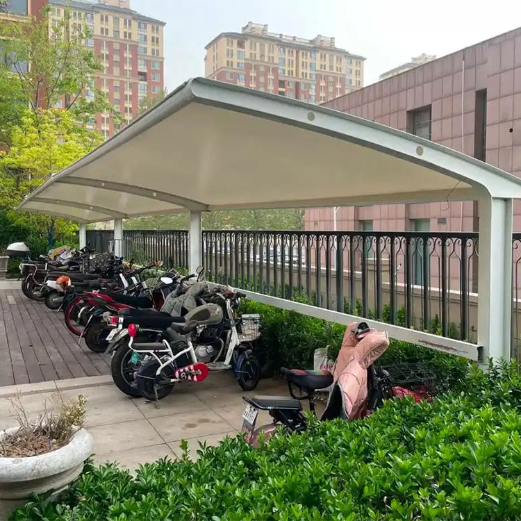 洛宁县膜结构电动车棚